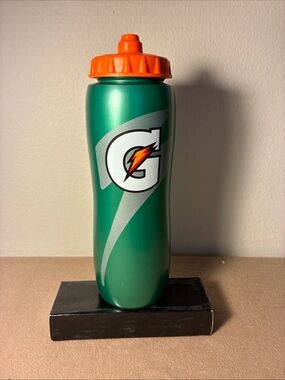 Gatorade Green Sports 20oz  Water Bottle with Orange Cap